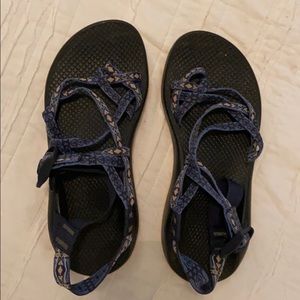 Blue chacos